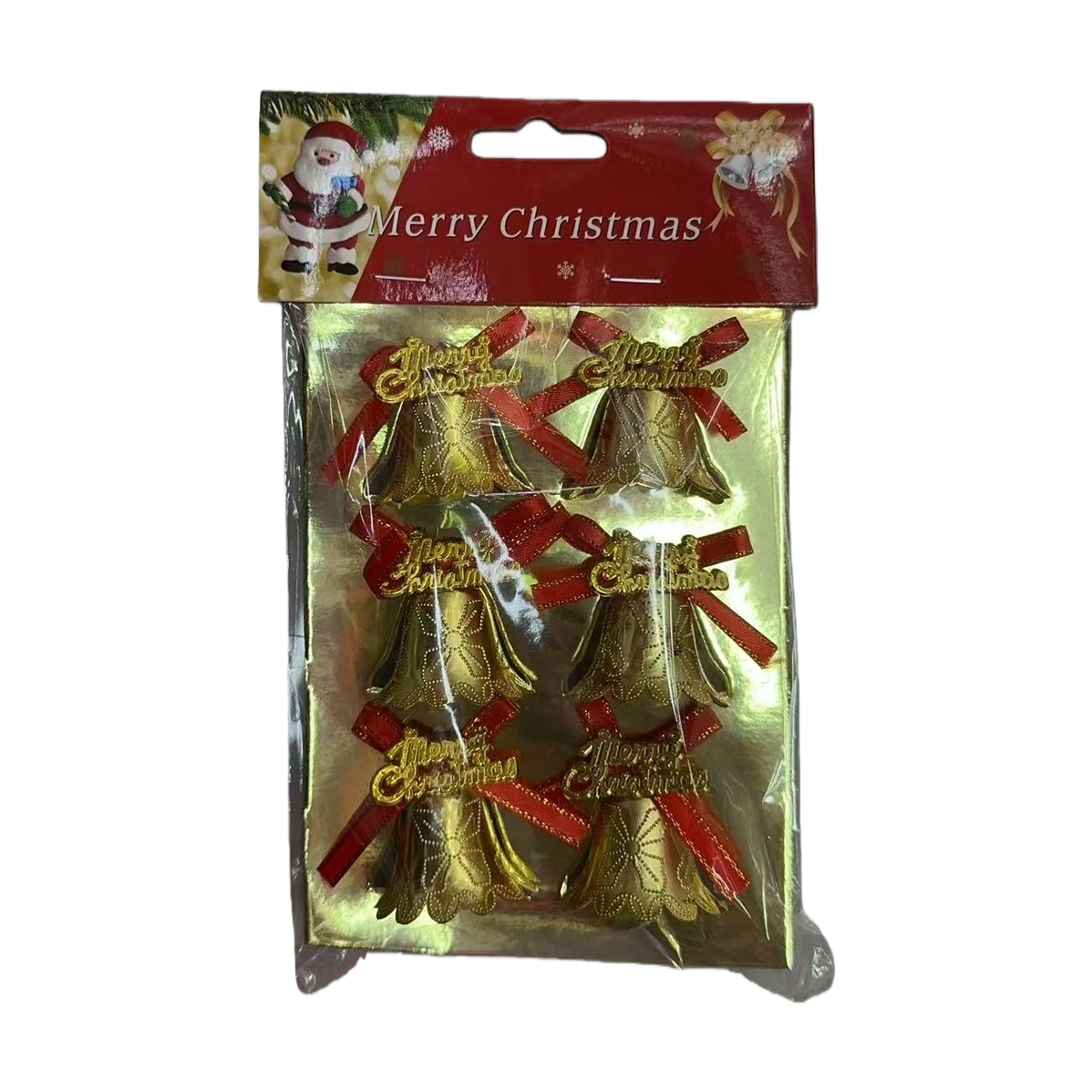 Golden Christmas bell pendant, a festive decoration for the Christmas atmosphere Item Picture