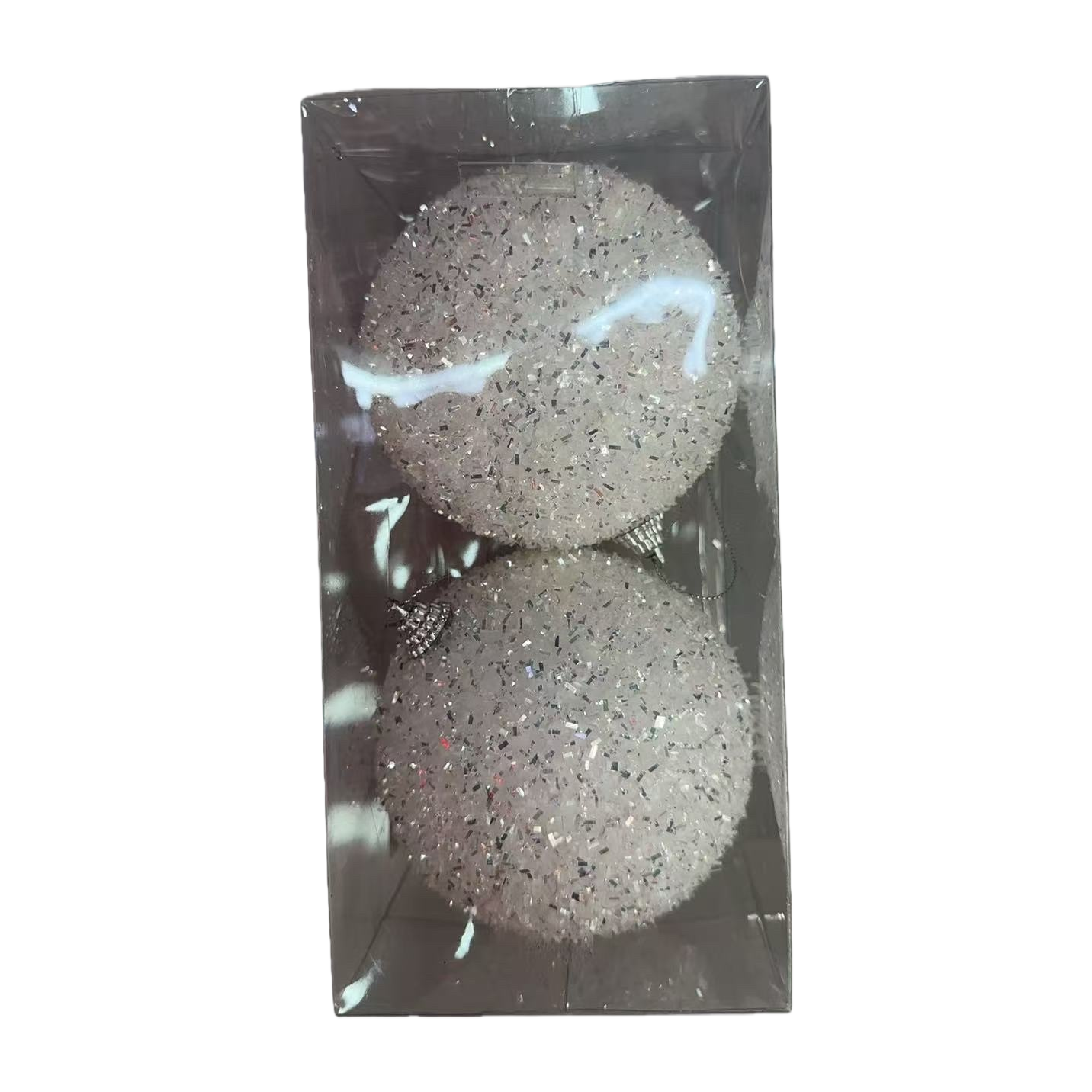 Shiny decorative balls, Christmas party hanging decorations, metallic texture reflective balls Item Picture