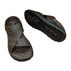 黑色简约时尚凉鞋 女款夏季透气防滑平底休闲 sandals