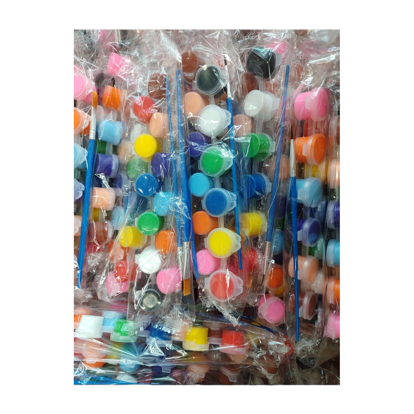 The colored paint set includes paints and brushes, as well as children's painting and handicraft art supplies Item Picture