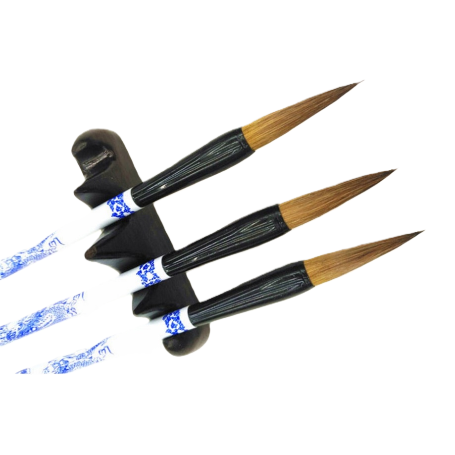 Calligraphy practice brush set, large, medium and small-sized dual-brush gift box Item Picture