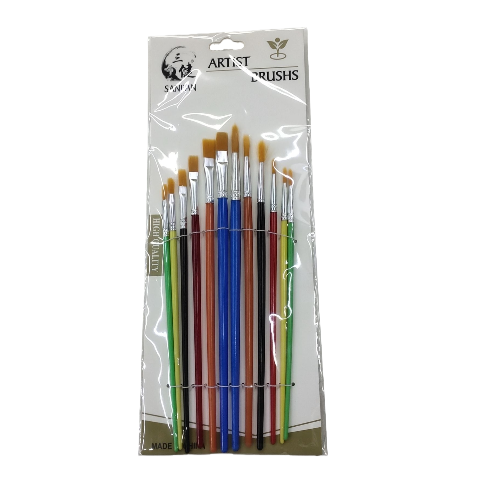 The artist-specific brush set includes various types of brushes and professional painting tools Item Picture