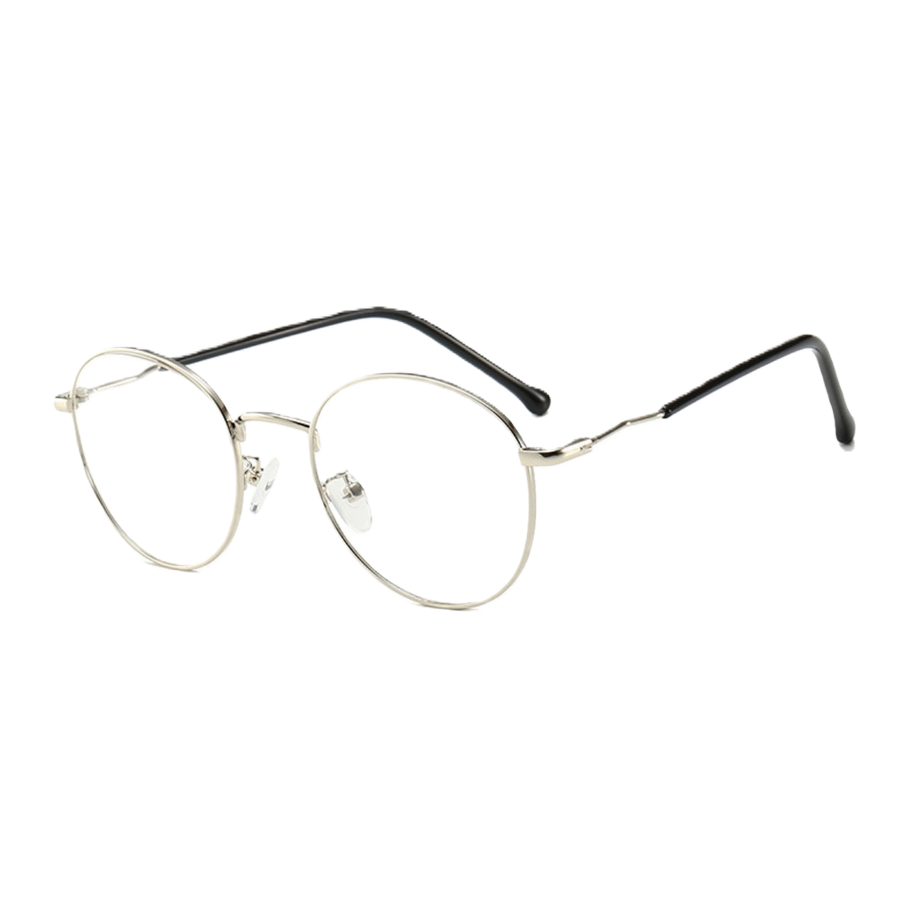 نظارات معدنية دائرية ذات إطار معدني خفيف وقاوم للانزلاق، Item Picture