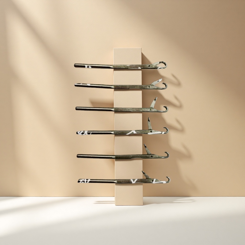 Metal tool forceps with stainless steel pointed tips for precision electronic maintenance Specification image