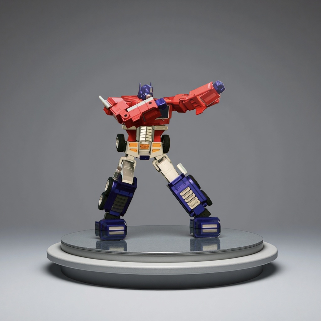 Transformers toy truck model and accessory product packaging Specification image