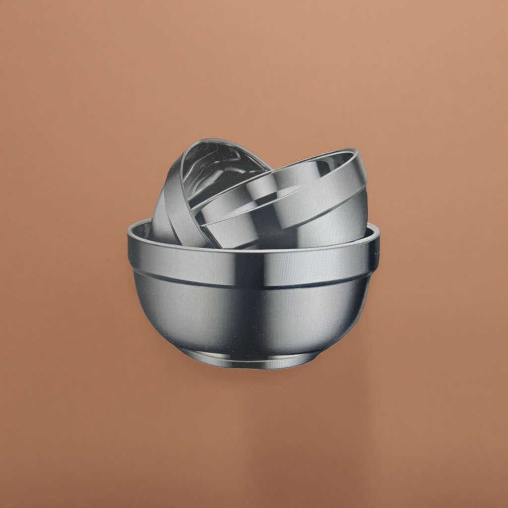 Stainless steel bowl, large-capacity household soup bowl, food-grade thickened anti-scald bowl Specification image