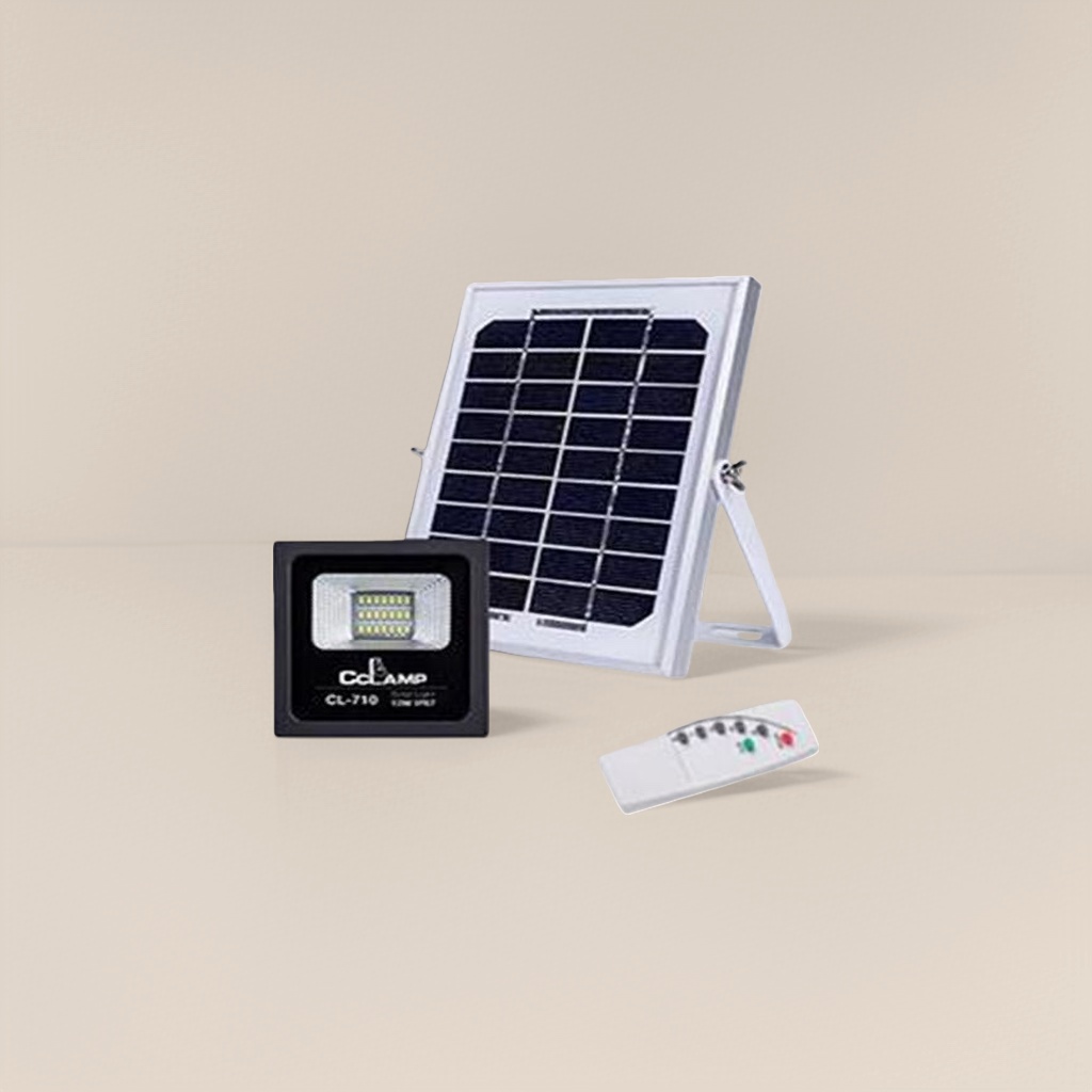 The solar lamp set includes solar panels, LED lamps, remote controls, and outdoor courtyard lighting details Picture