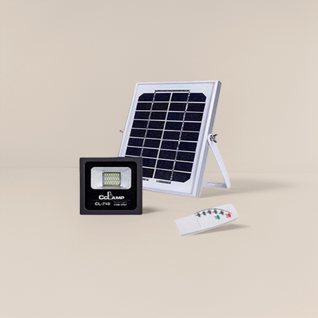 The solar lamp set includes solar panels, LED lamps, remote controls, and outdoor courtyard lighting Specification image