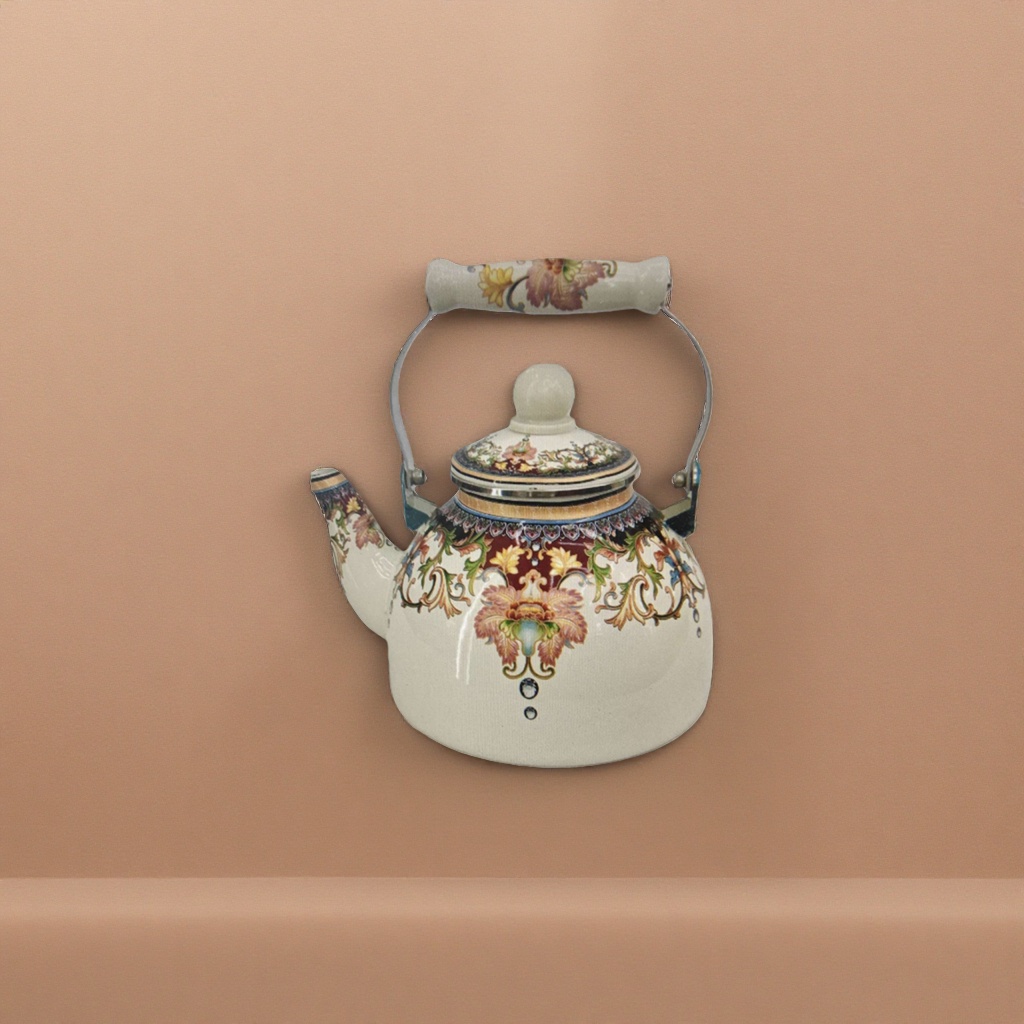 Patterned decorative ceramic teapots, household brewing teapots, office tea sets, high-temperature fired