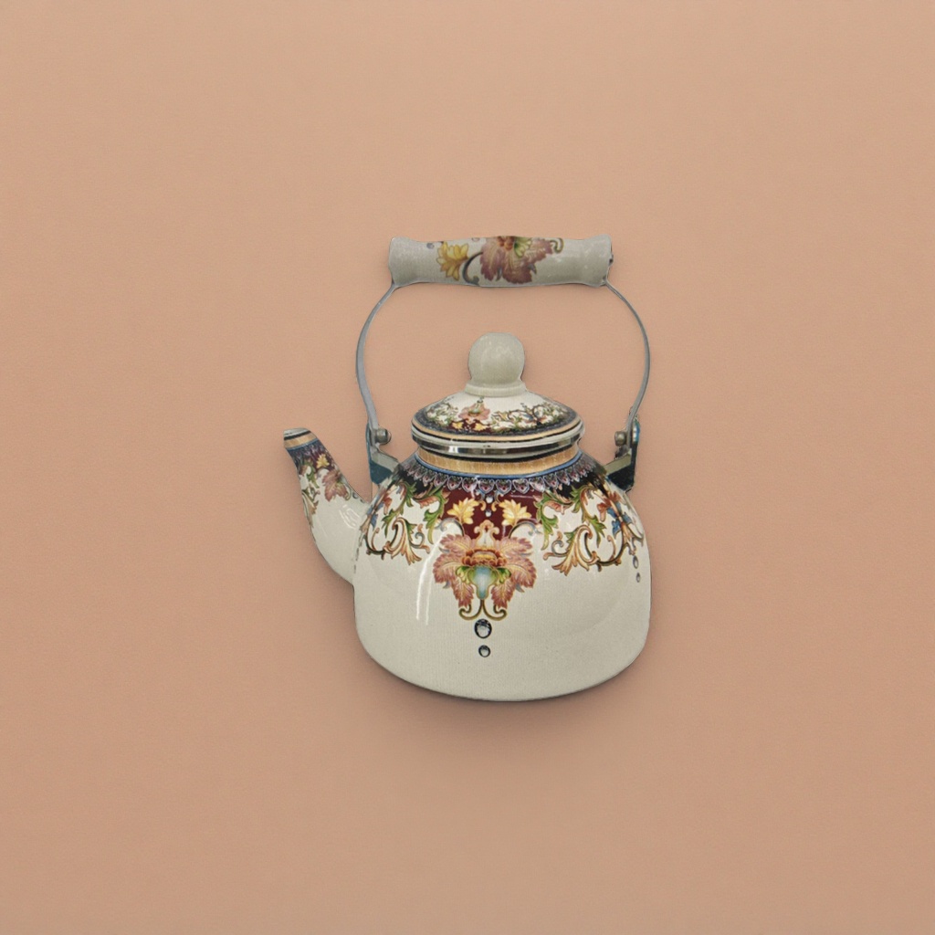 Patterned decorative ceramic teapots, household brewing teapots, office tea sets, high-temperature fired details Picture