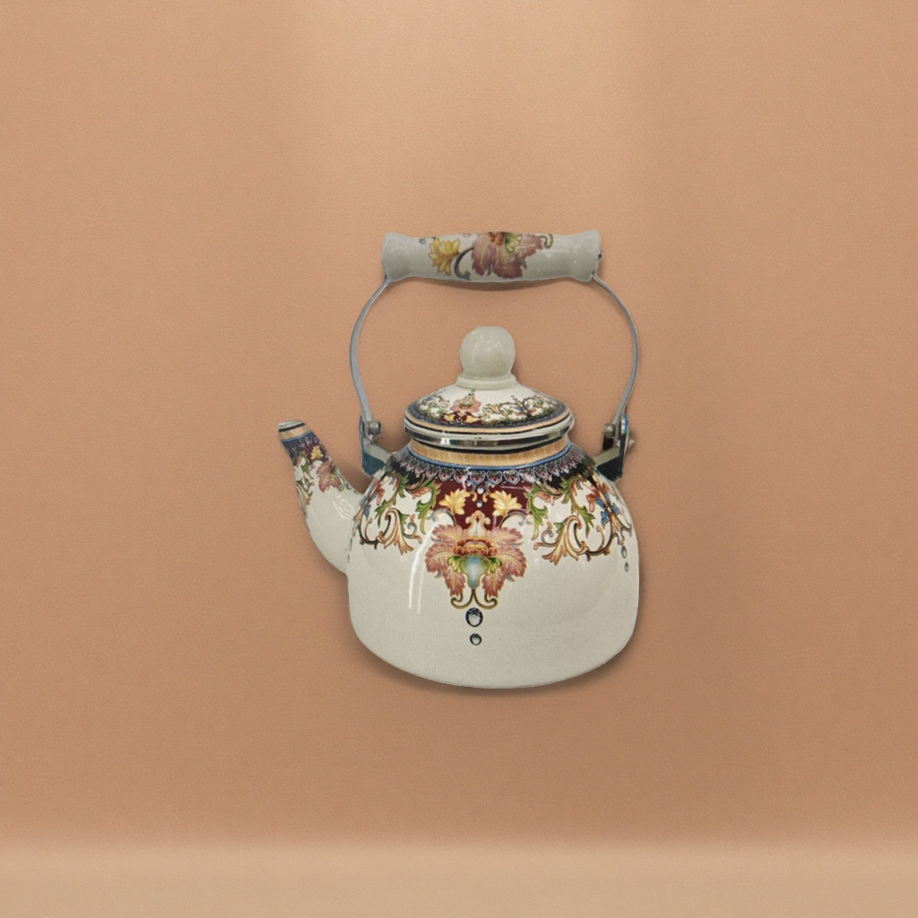 Patterned decorative ceramic teapots, household brewing teapots, office tea sets, high-temperature fired Specification image