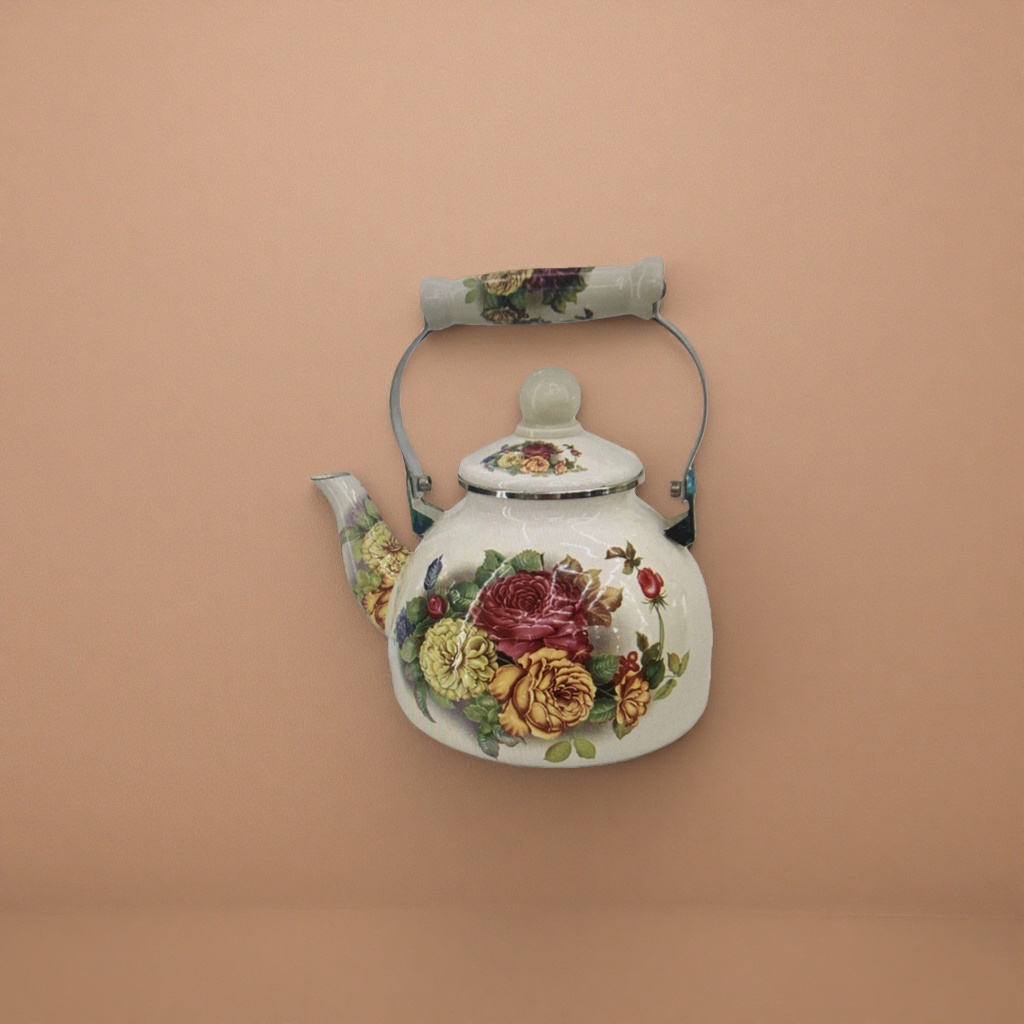 Floral pattern ceramic teapot, household brewing teapot, office tea set 101436160 details Picture