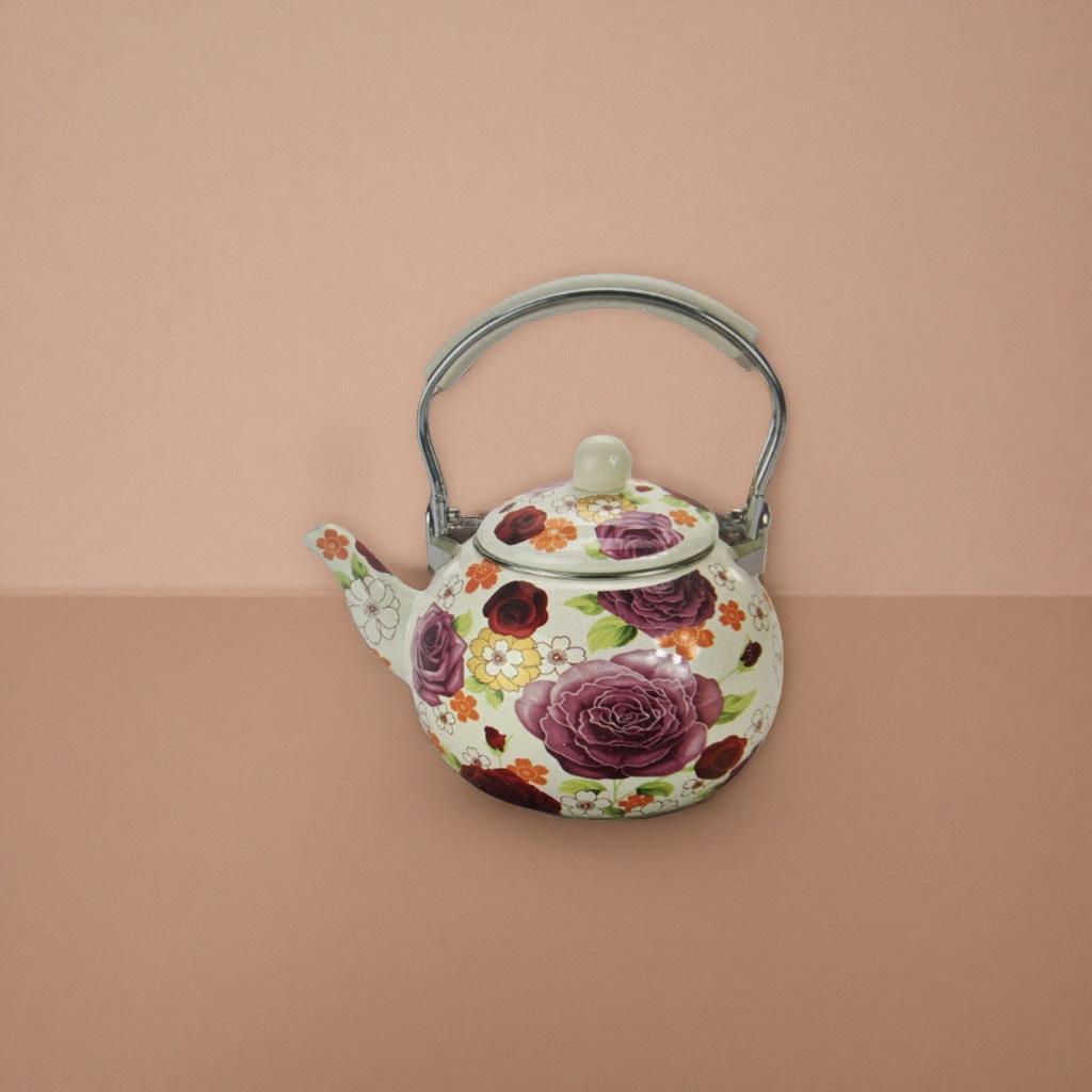 Floral pattern ceramic teapots, household brewing teapots, office tea sets, high-temperature fired Application Scenario