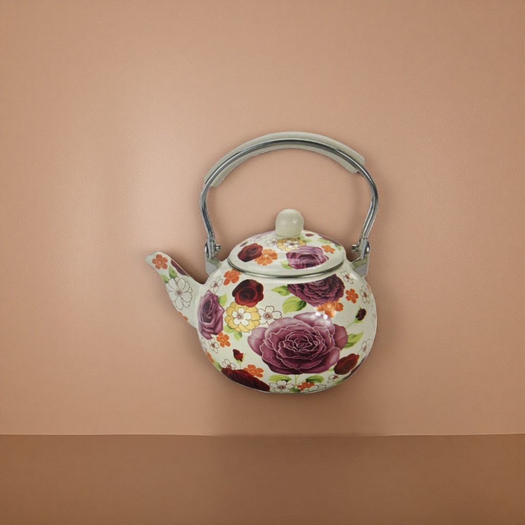 Floral pattern ceramic teapots, household brewing teapots, office tea sets, high-temperature fired Specification image