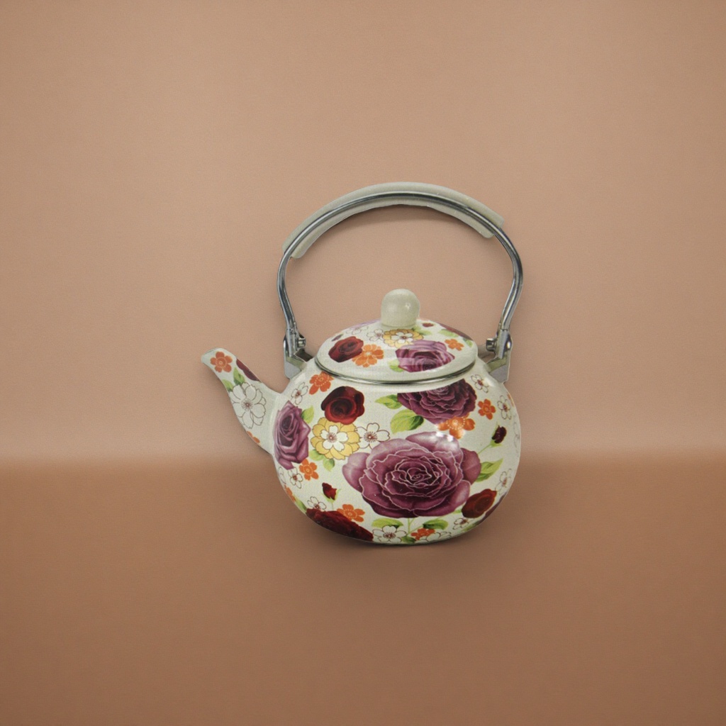 Floral pattern ceramic teapots, household brewing teapots, office tea sets, high-temperature fired details Picture