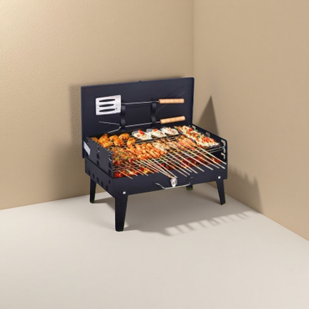 الطهي المنزلي المنزلي باستخدام فرن قابل للطي محمول في الهواء الطلق Specification image