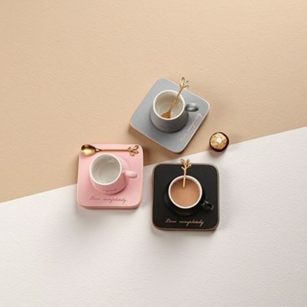 Tazas de café tazas de cerámica tazas de café con tapa aislamiento térmico patrones personalizados disponibles Specification image