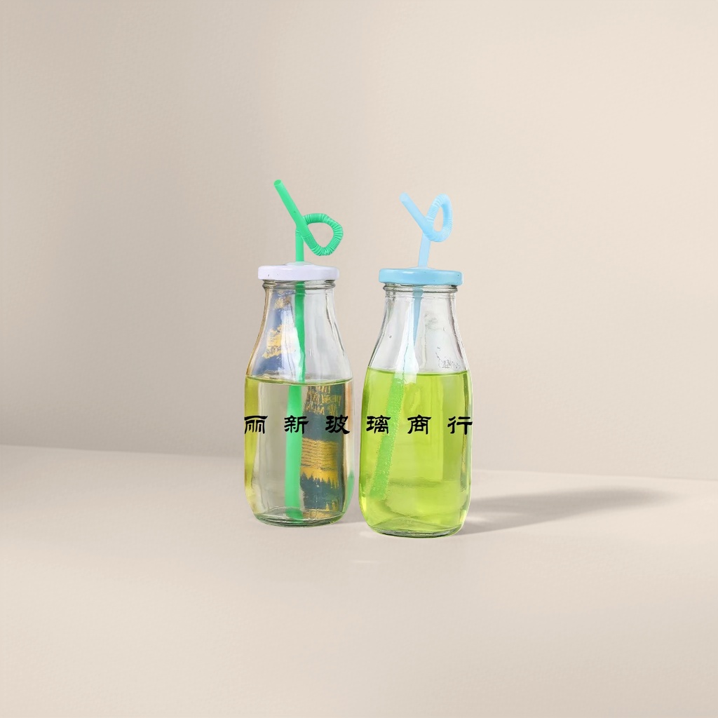 Glass bottle, transparent sealed glass container, 500ml household storage bottle details Picture