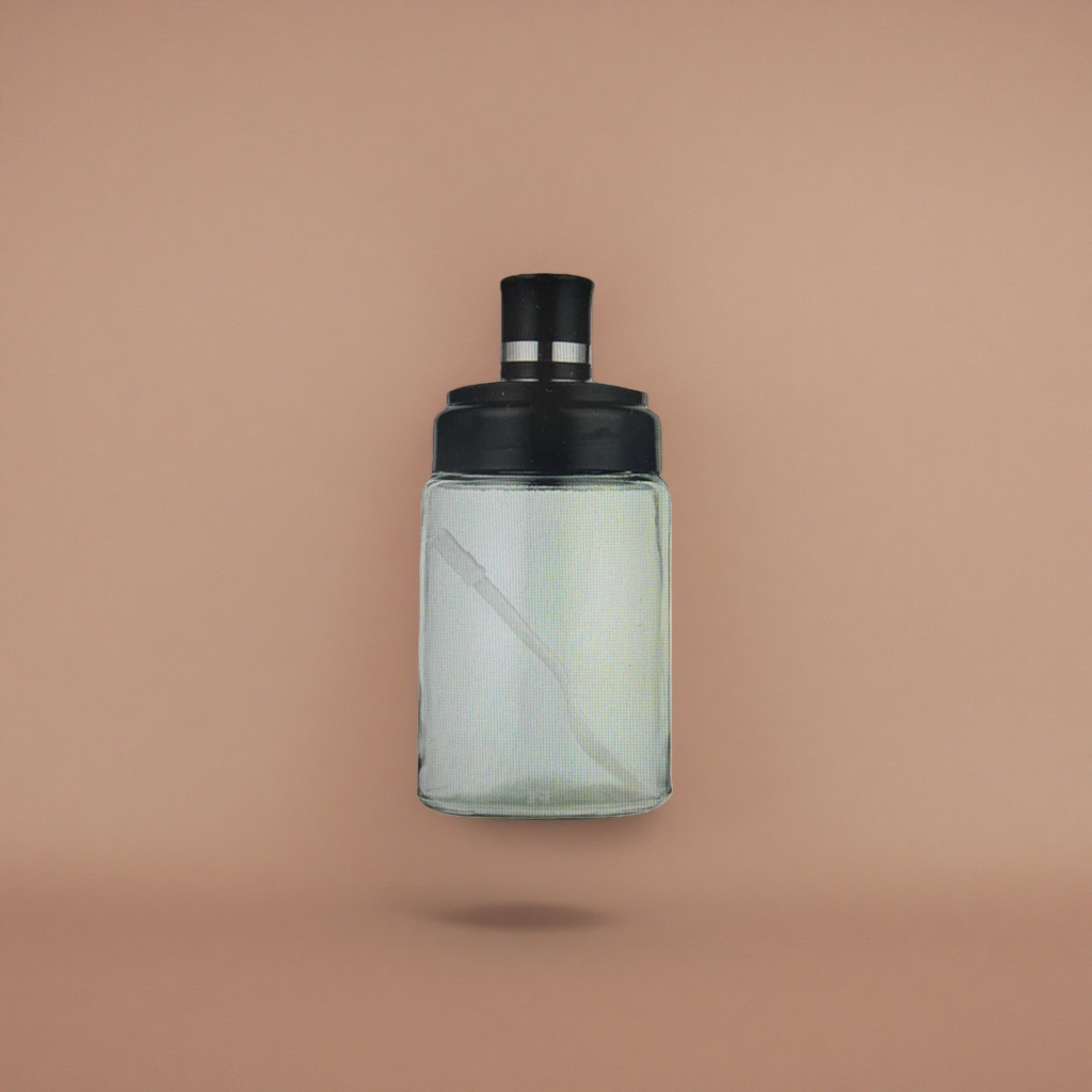 Transparent glass bottle with a capacity of 500ml, leak-proof and sealed, reusable kitchen storage bottle Specification image