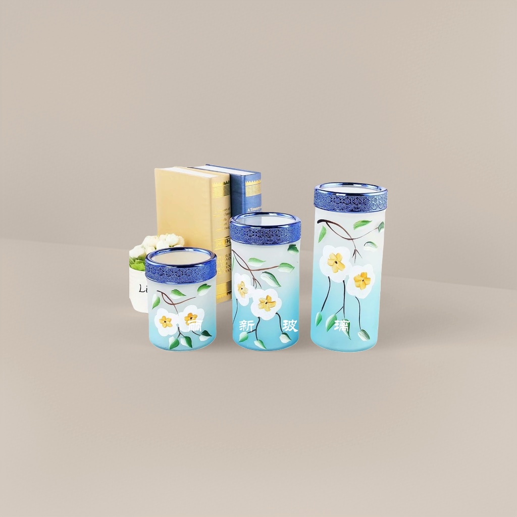 Decorative glass cups, glass cups, high borosilicate heat-resistant simple water cups, home decoration items, creative cups
