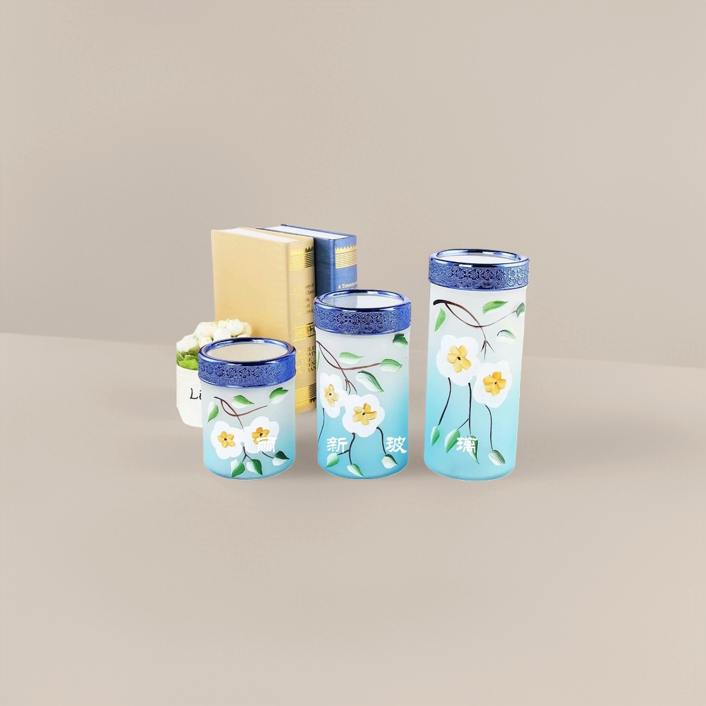 Decorative glass cups, glass cups, high borosilicate heat-resistant simple water cups, home decoration items, creative cups Specification image