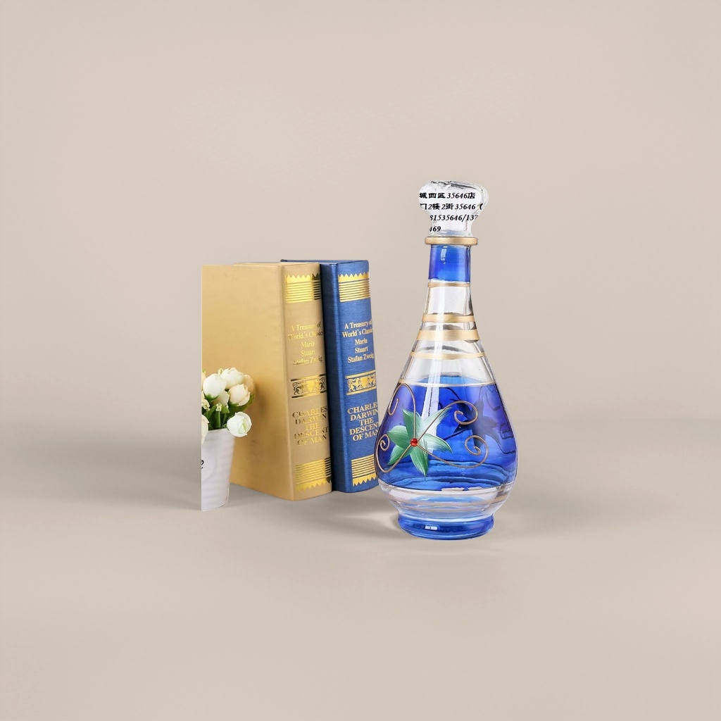 Decorative glass bottle home ornaments, high borosilicate heat-resistant exquisite gift box packaging