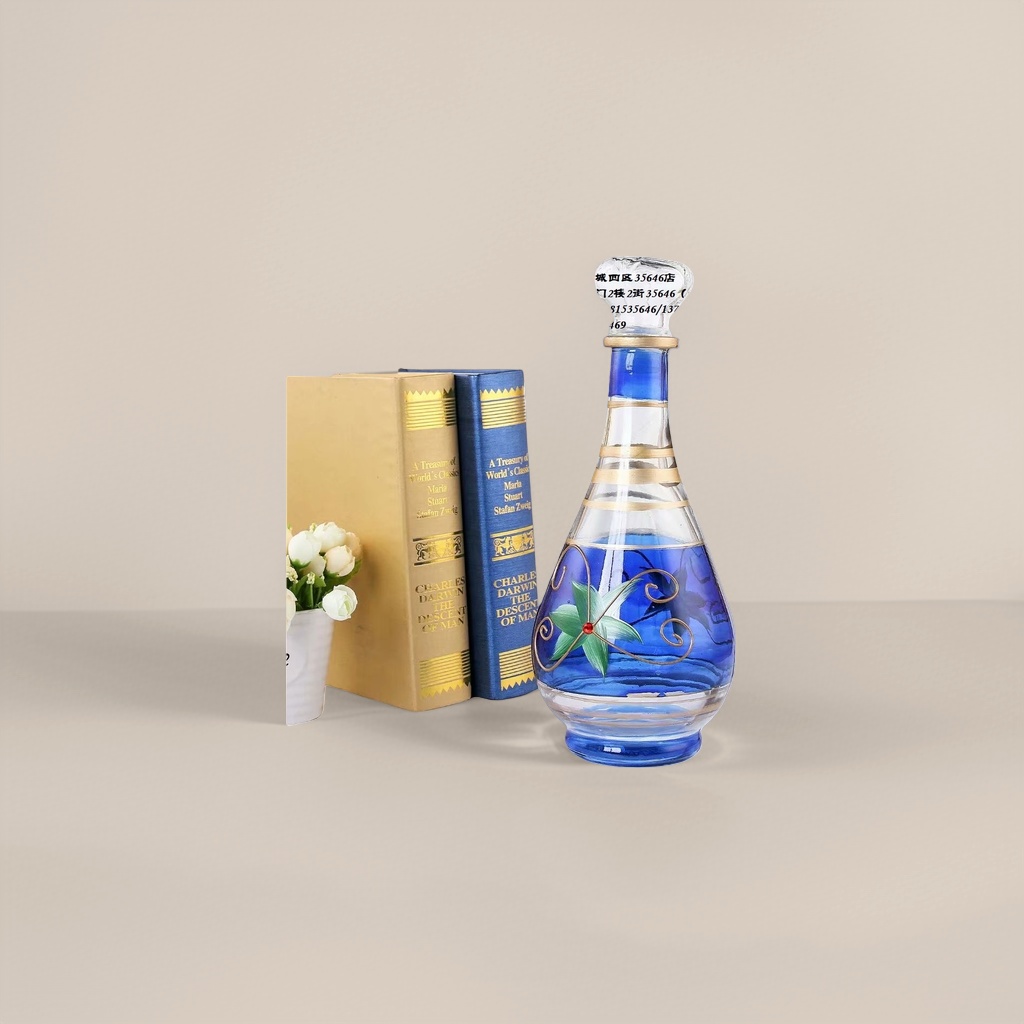 Decorative glass bottle home ornaments, high borosilicate heat-resistant exquisite gift box packaging details Picture