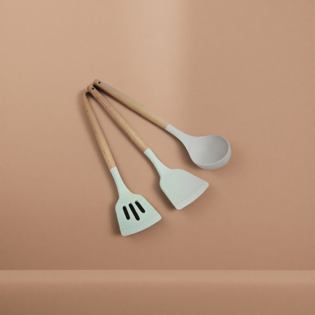 Food-grade silicone kitchenware sets are heat-resistant, scald-proof, safe and odorless
