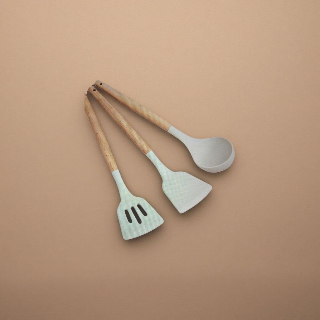 Food-grade silicone kitchenware sets are heat-resistant, scald-proof, safe and odorless details Picture