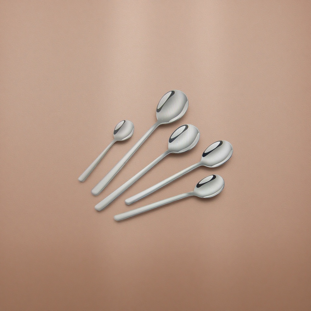 Stainless steel metal spoons, household thickened dining spoons, coffee spoons, tea spoons and dessert spoons Specification image