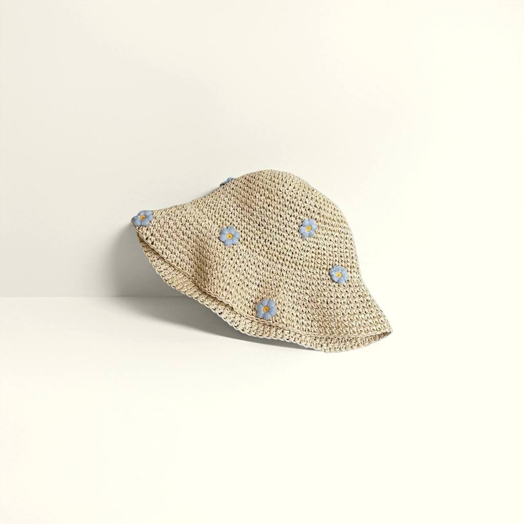 The woven fisherman's hat is a breathable and sun-protective summer hat for both men and women, casual and versatile Specification image