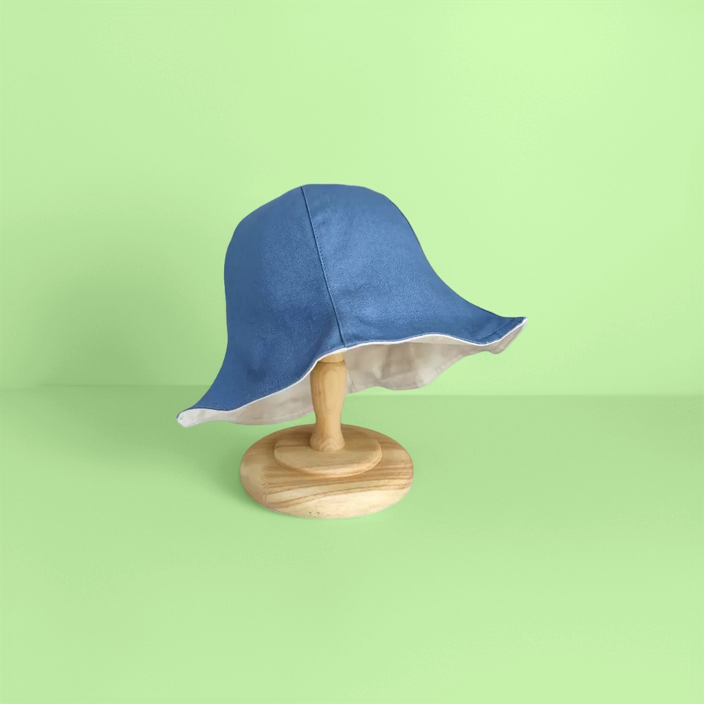 Blue hat, cool and versatile, casual sun hat, sun-protective fisherman hat, sun hat, straw hat