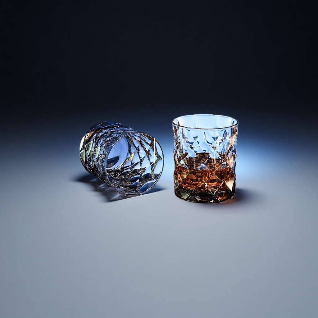 水晶玻璃杯 高硼硅耐热透明水杯 家用办公饮水杯