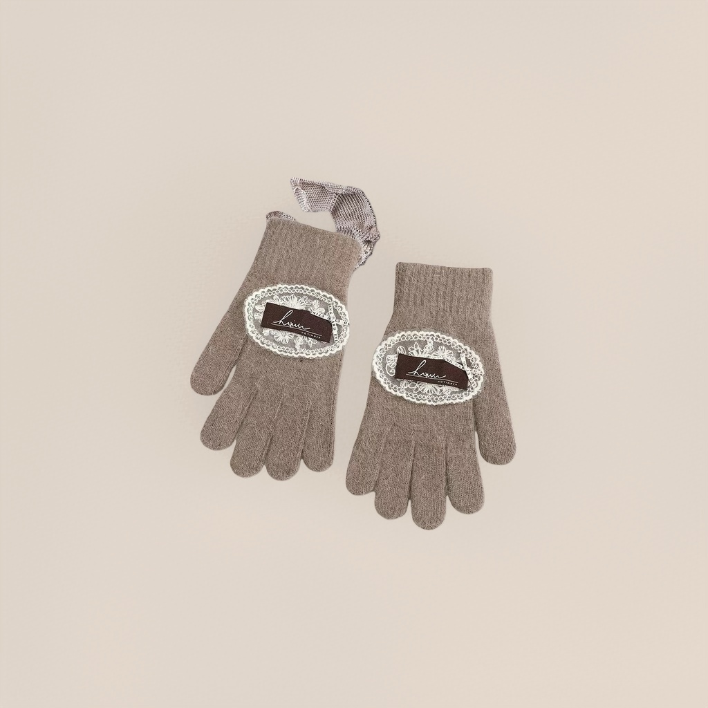 Thickened and warm knitted gloves for women in autumn and winter Specification image
