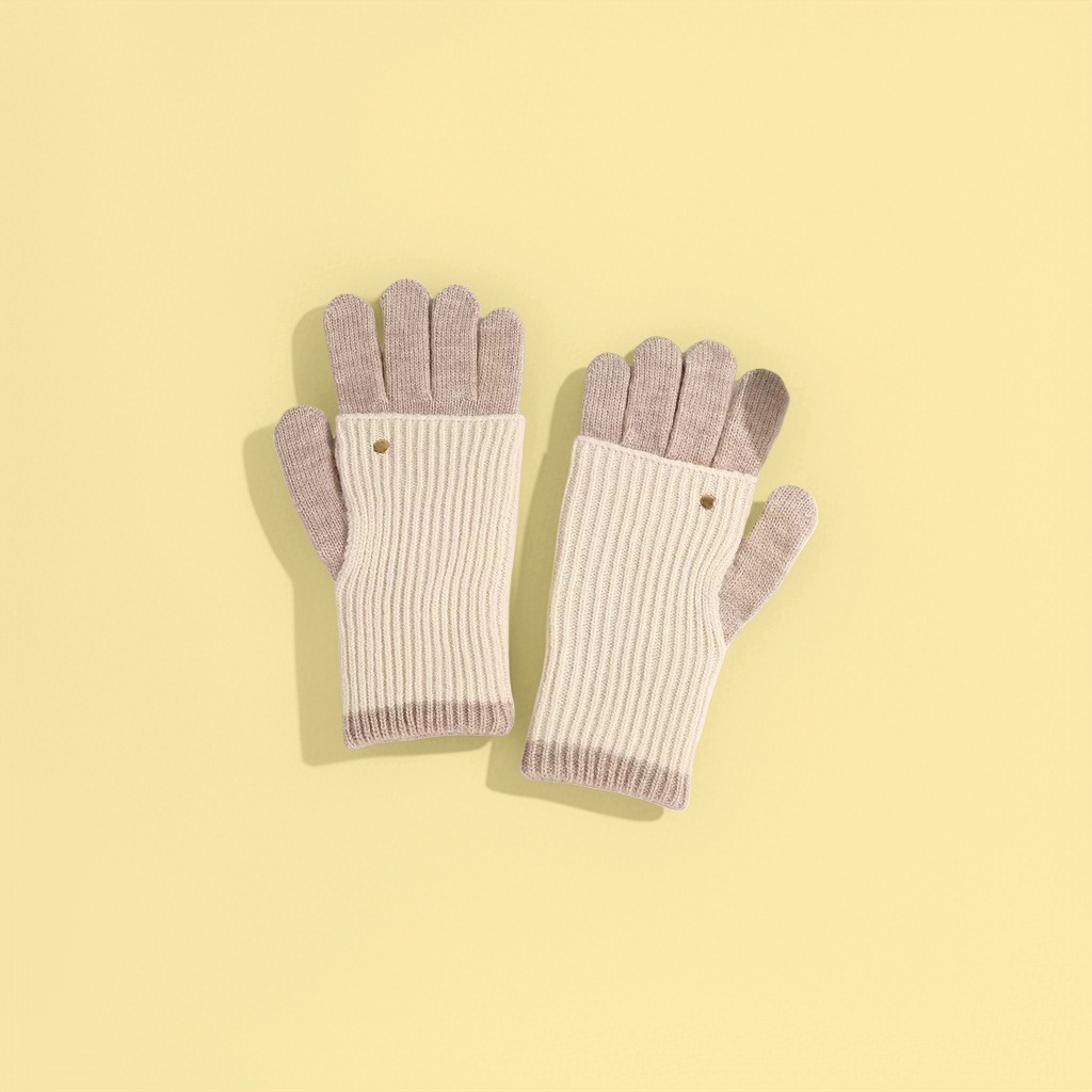 Knitted gloves, elastic, form-fitting, cold-proof, suitable for both men and women, thin style for cycling details Picture