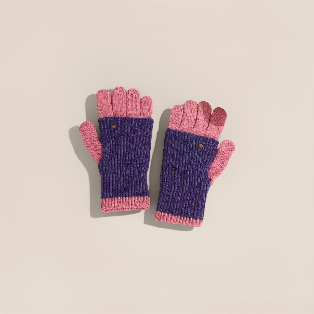 Knitted gloves, elastic, form-fitting, cold-proof, suitable for both men and women, thin style for cycling Specification image