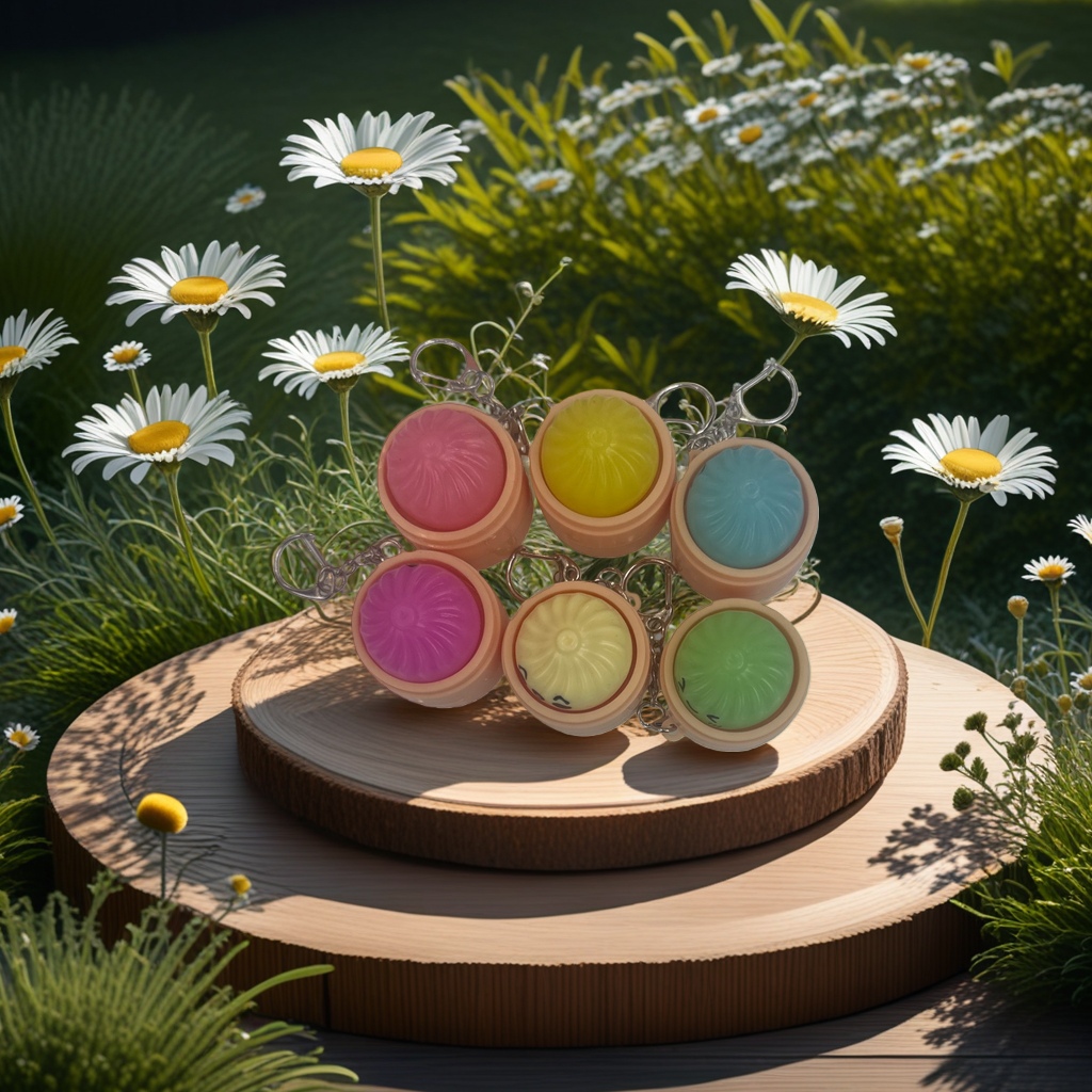 The colorful xiaolongbao-shaped keychain is a cute and portable pendant Specification image