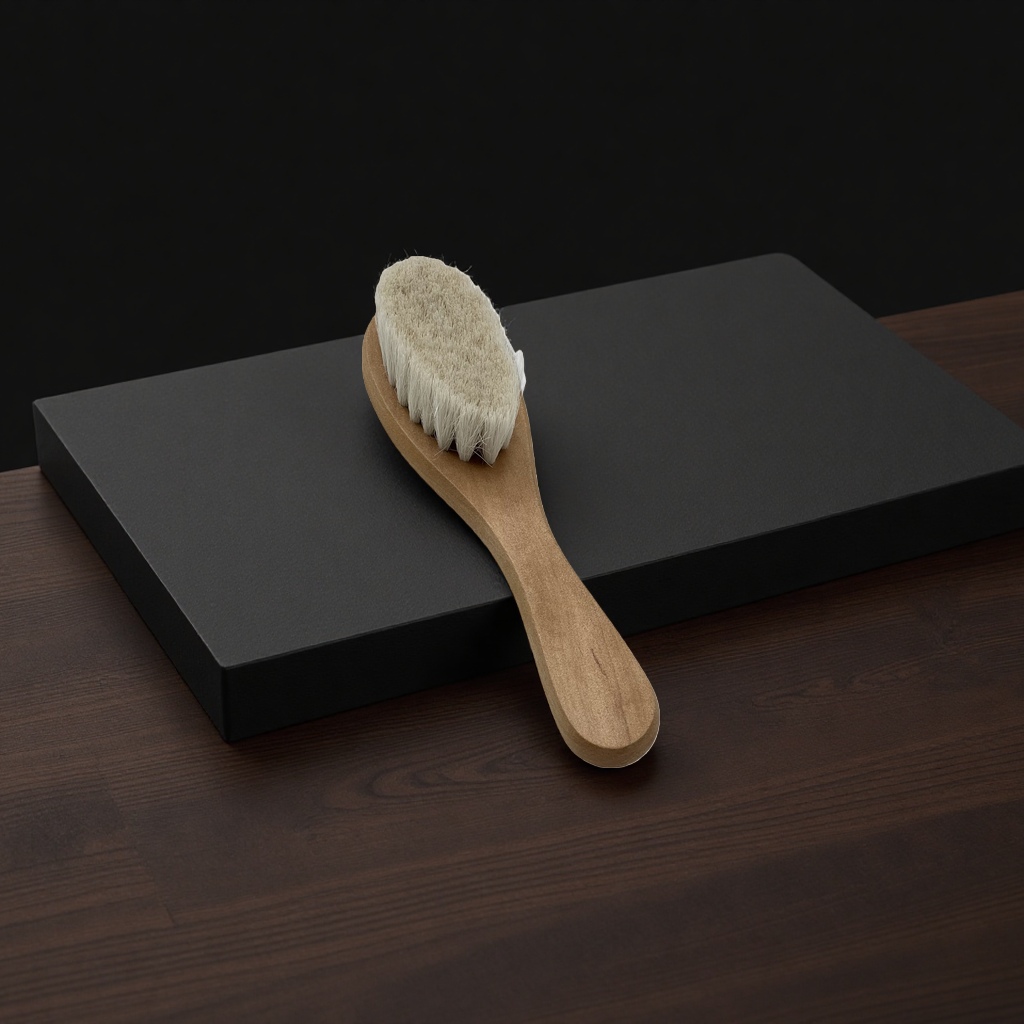 Natural material wooden handle wool comb, massage comb, beard comb, universal hair care comb Specification image