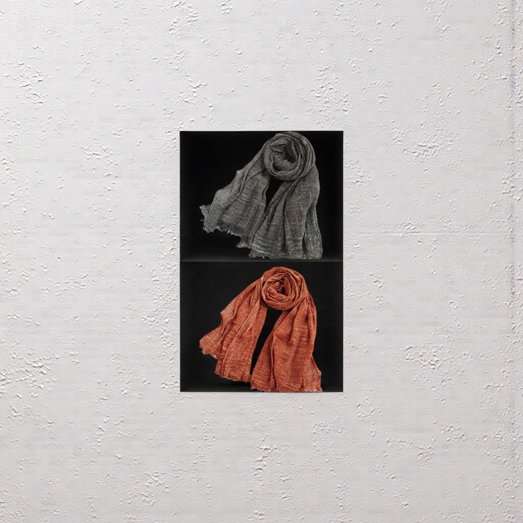 Solid-color soil-dyed scarf, a warm, fashionable and versatile women's scarf for autumn and winter Application Scenario