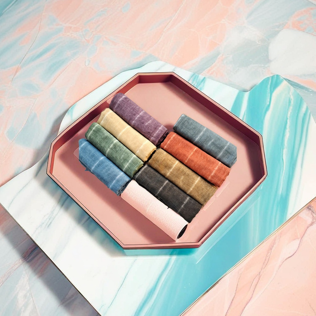 Solid-color soil-dyed scarf, fashionable and versatile, warm knitted scarf for autumn and winter
