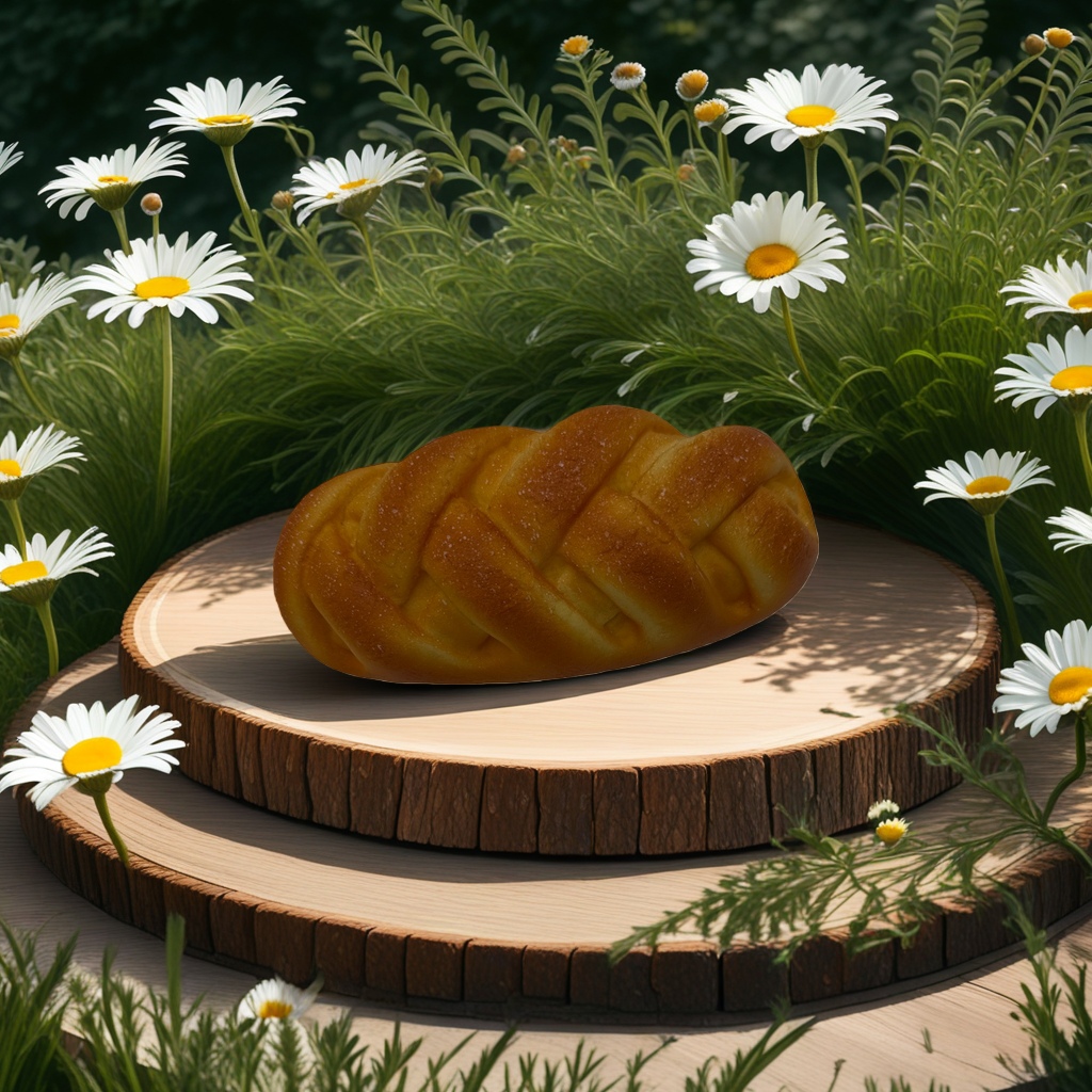 The golden woven bread is hand-baked, soft and sweet as the main breakfast dish