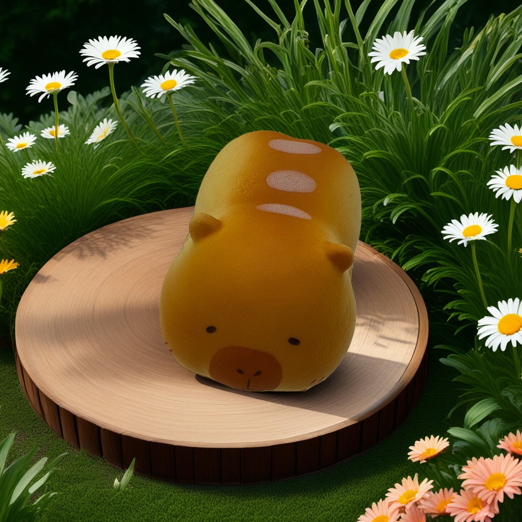 Cartoon bear-shaped bread, cute and fun breakfast baked snacks for children