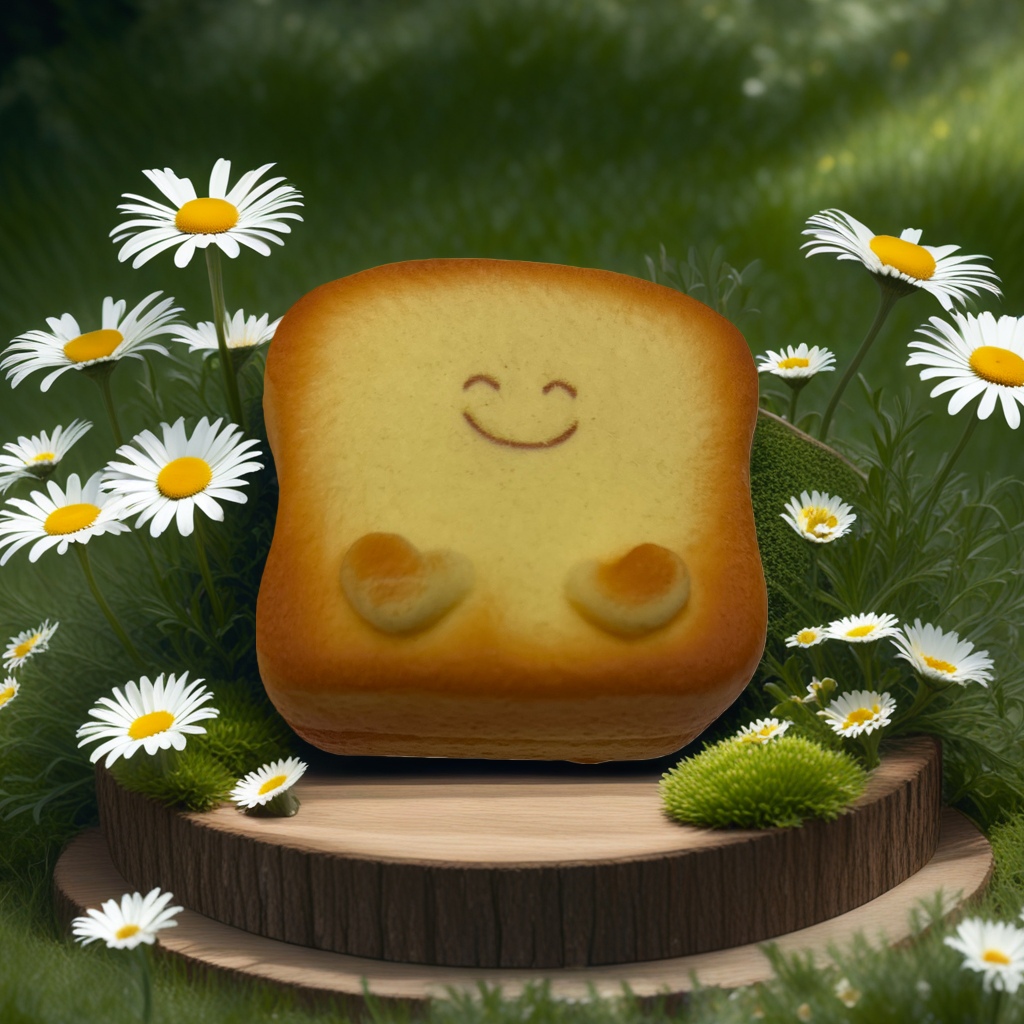 Smiling Face Toast Bread breakfast, soft, sweet and sliced bread, family set, healthy baked goods Application Scenario