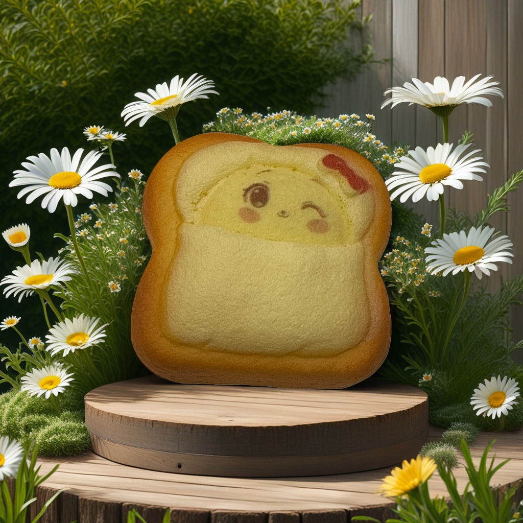 Cartoon-shaped toasted bread, cute breakfast, soft baked snacks Specification image