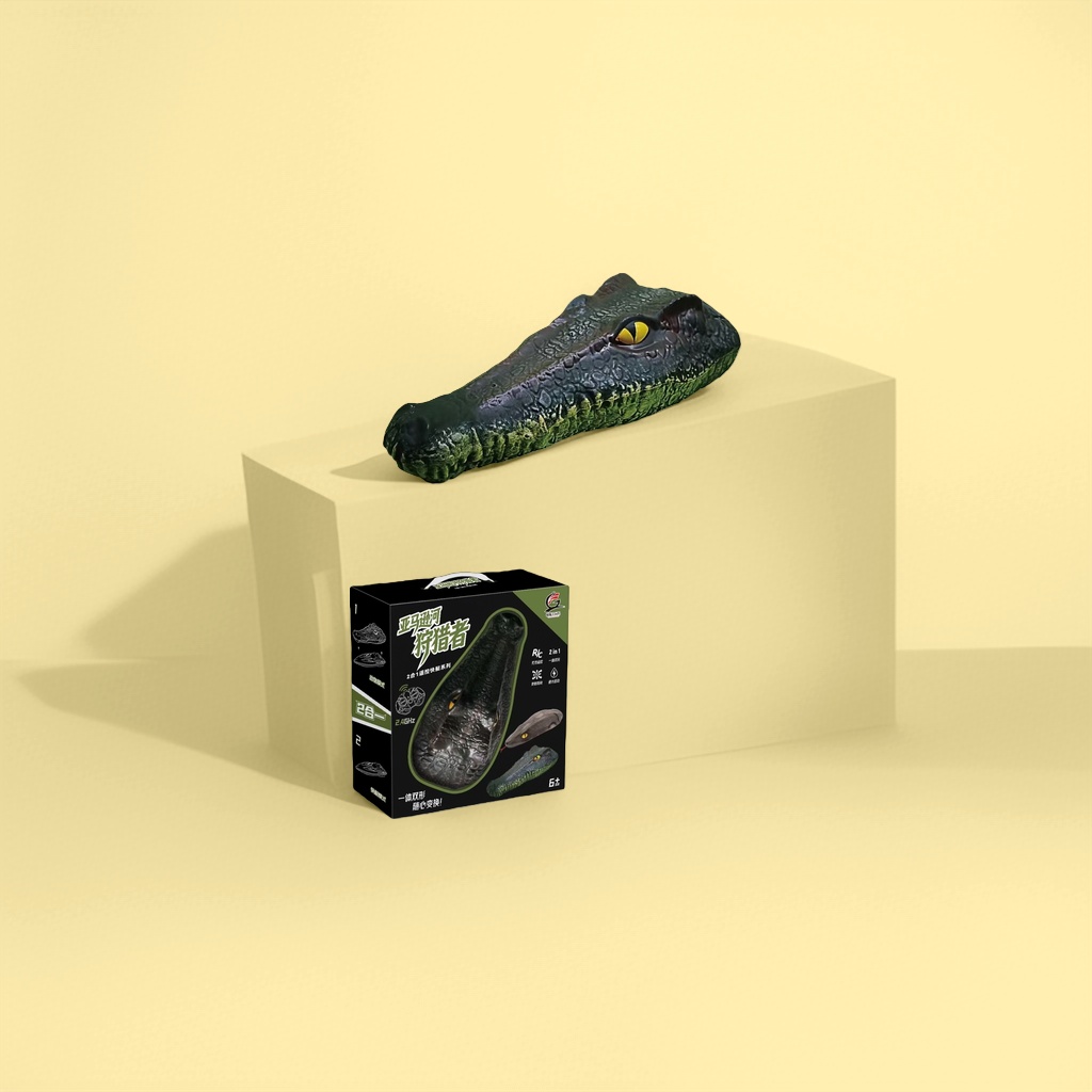 Amazon River Hunter Remote-Controlled Crocodile Speedboat Toy 2-in-1 Series Specification image