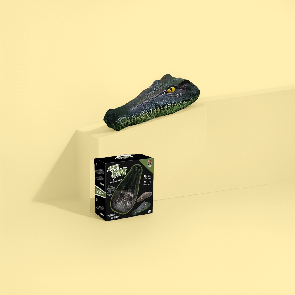 Amazon River Hunter Remote-Controlled Crocodile Speedboat Toy 2-in-1 Series Application Scenario