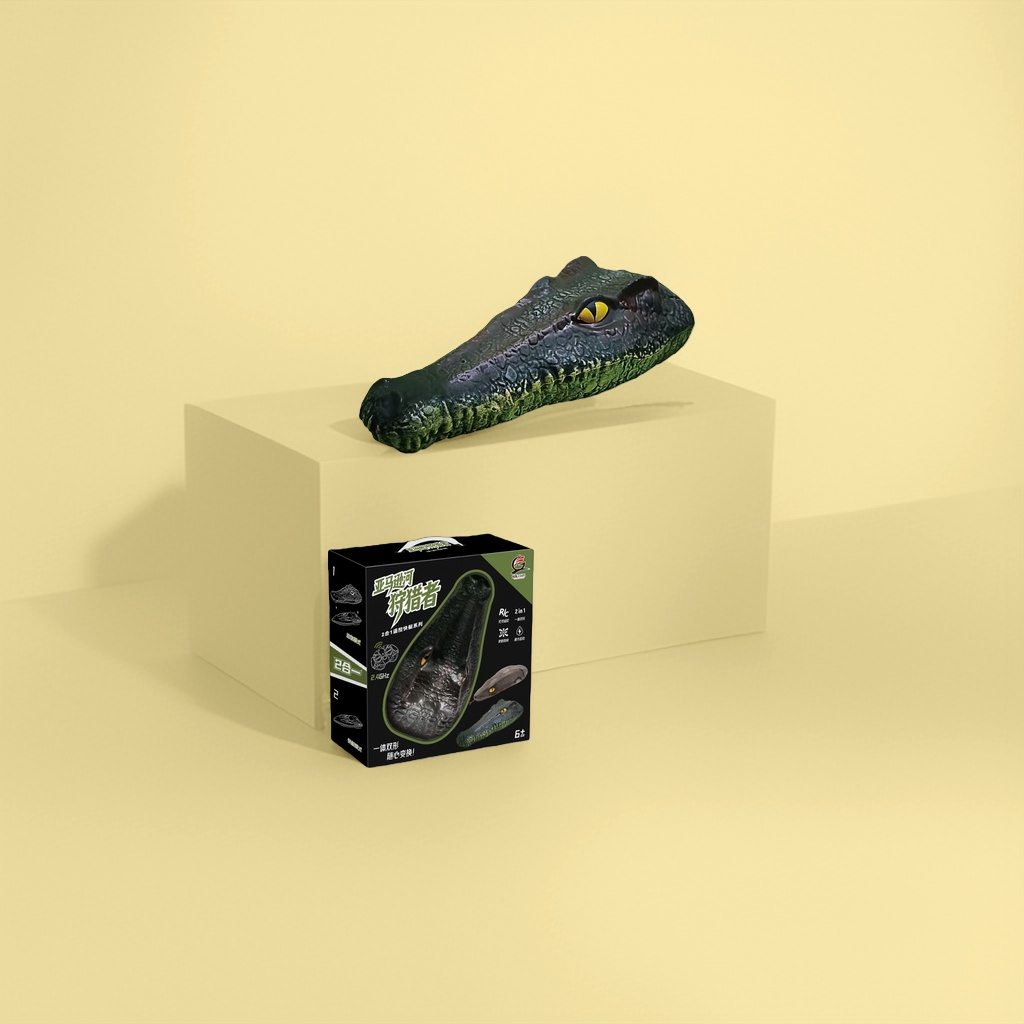 Amazon River Hunter Remote-Controlled Crocodile Speedboat Toy 2-in-1 Series details Picture