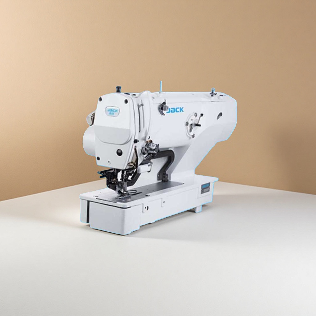 The JK-T1790B household multi-functional electronic sewing machine features automatic threading, reverse sewing and reinforcement of double-needle positions
