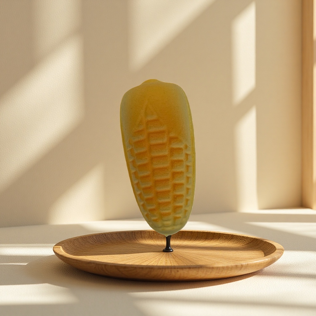 Yellow corn-shaped decorative items, creative and interesting home gadgets