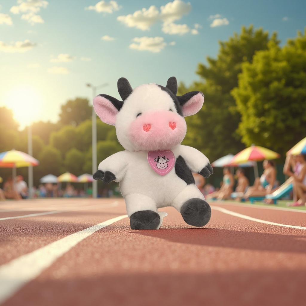 Cute and soft plush cow toys, plush pillows, children's educational and soothing dolls details Picture